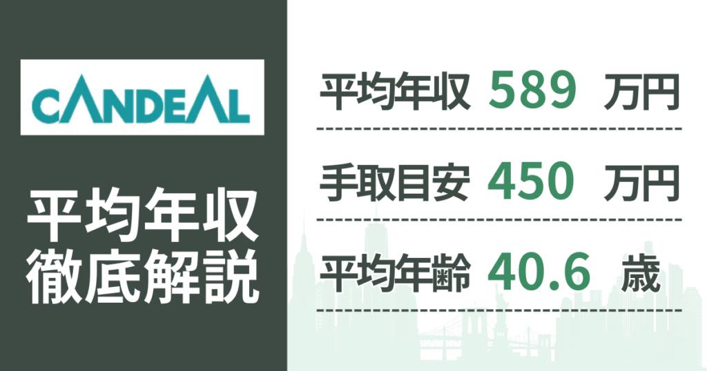 【2026年版】キャンディルの平均年収は589万円｜役職・年齢別の給与・初任給・ボーナス制度を解説
