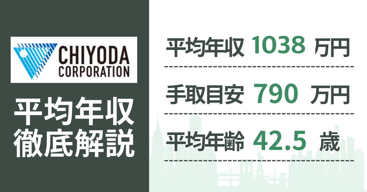【2026年版】千代田化工建設の平均年収は1,038万円｜役職・年齢別の給与・初任給・ボーナス制度を解説