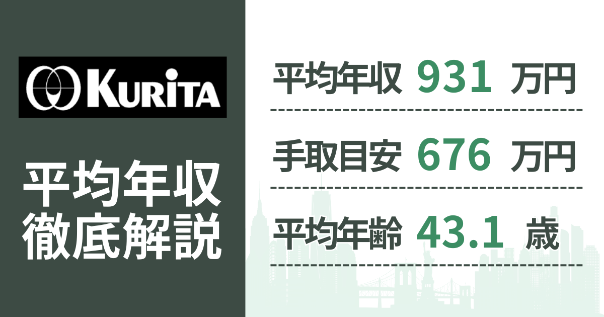 【2026年版】栗田工業の平均年収は931万円｜役職・年齢別の給与・初任給・ボーナス制度を解説